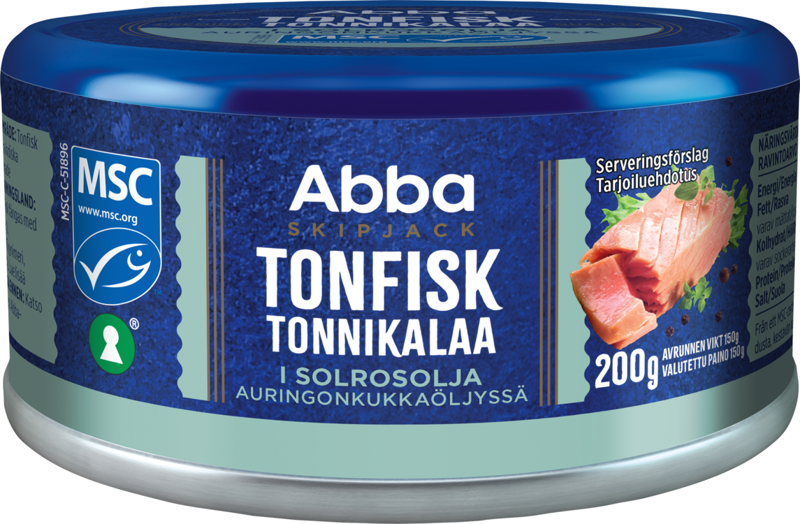 Abba Tonnikalaa öljyssä MSC 200/150 g